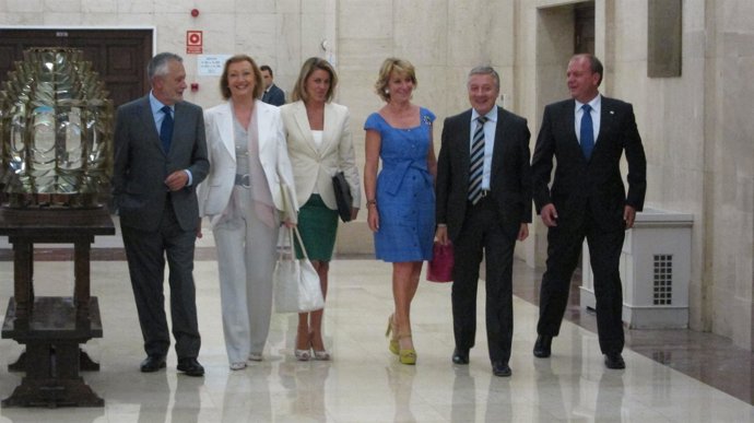 Blanco Y Los Presidentes De Andalucía, Aragón, C-LM, Madrid Y Extremadura