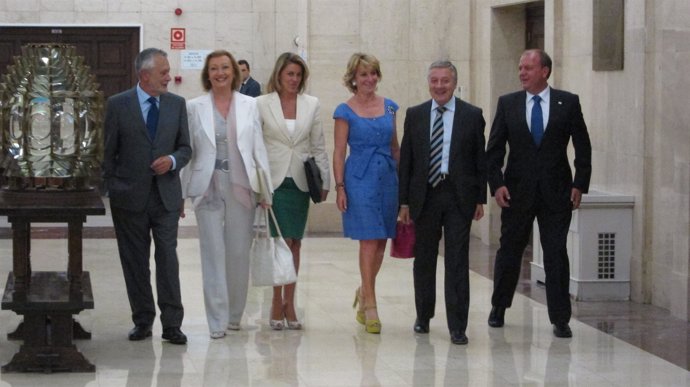Blanco Y Los Presidentes De Andalucía, Aragón, C-LM, Madrid Y Extremadura
