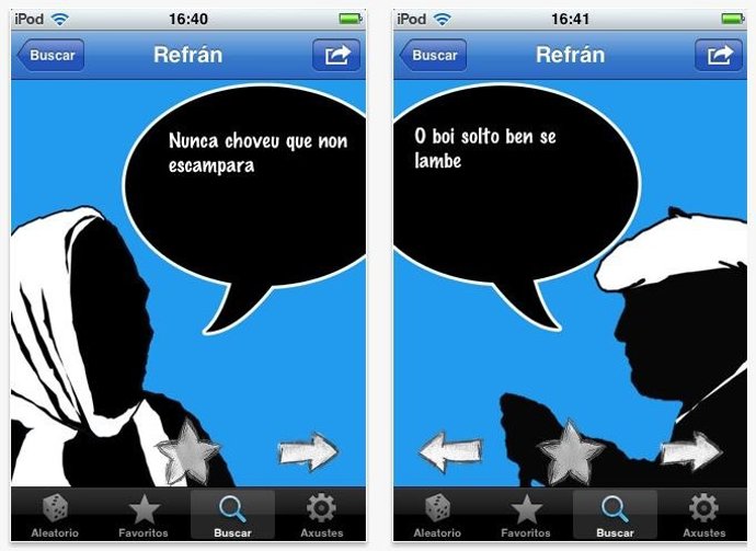 Aplicación 'Refraneiro Galego'