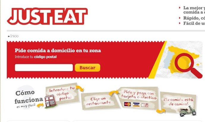 Página Web De Comida Por Internet Just Eat