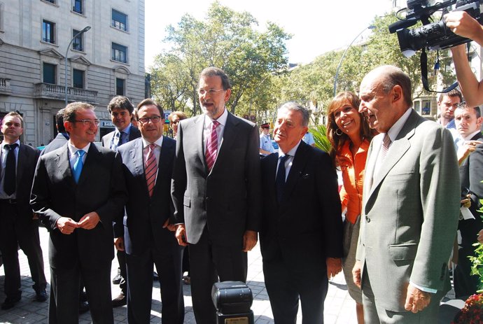 Mariano Rajoy (PP) En Una Visita A Barcelona