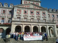 Protesta sindical de Navantia Fene-Ferrol y de la industria auxiliar para reclamar la construcción de un dique flotante