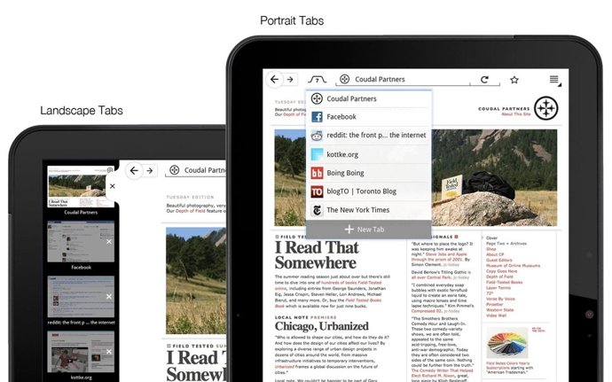 Versión De Firefox Para 'Tablets'