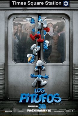 Cartel de la película de Los Pitufos