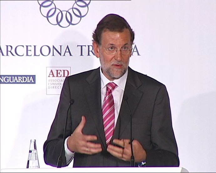 Mariano Rajoy En El Foro Tribuna En Barcelona