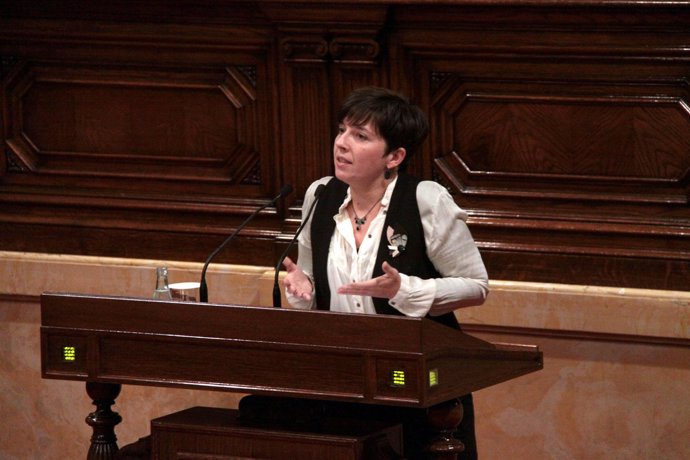 Laia Ortiz (ICV) en el Parlament