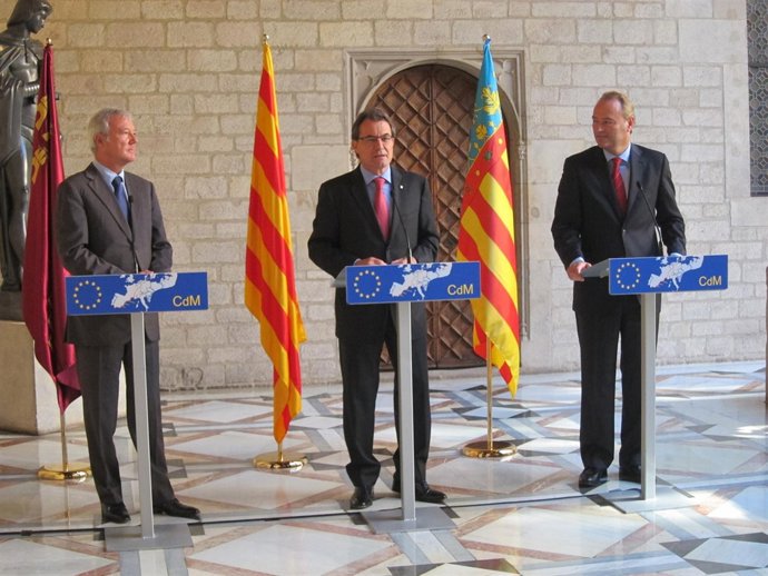 Reunión De Artur Mas, Ramón Luís Valcárcel Y Alberto Fabra