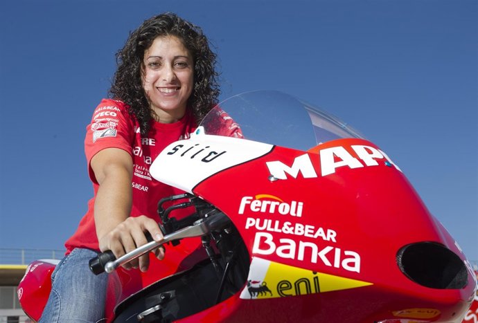 La Piloto Del Mapfre Aspar Team De Moto2, Elena Rosell