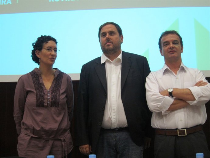 Marta Rovira, Oriol Junqueras Y Alfred Bosch (ERC)