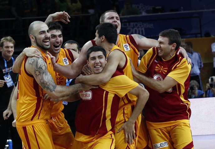 Macedonia Celebra El Triunfo Ante Lituania