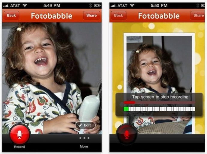 Aplicación Fotobabble