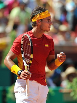 Rafa Nadal, En El Primer Partido De La Davis 2011 Contra Gasquet