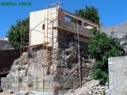 Trabajos En La Muralla Romana De Gerena.