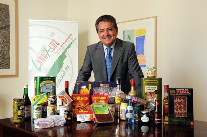 El Presidente De Lándaluz, Manuel Jurado.