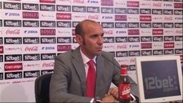 Monchi,  En  Una Rueda De Prensa 