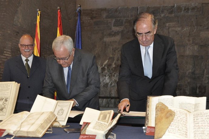 José Ángel Biel Y Amado Franco Firman El Convenio