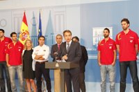 AMP.- Baloncesto/Eurobasket.- Zapatero: "Sois leyenda para los españoles"