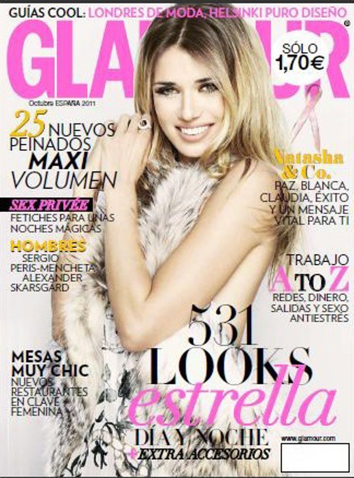 Natasha En La Portada De La Revista Glamour