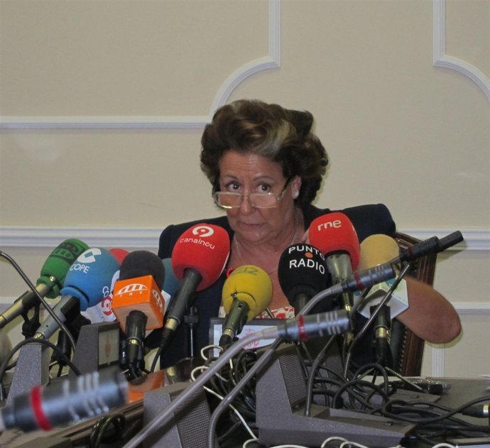 Barberá Durante La Rueda De Prensa