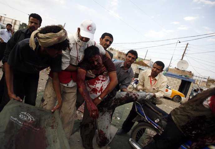 Yemení Herido Durante Las Manifestaciones Contra El Gobierno De Salé