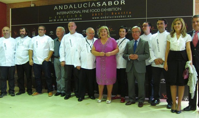 Cocineros Que Participan En El Congreso De Alta Cocina De Andalucía Sabor.
