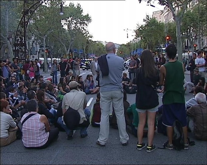'Indignados' En Barcelona