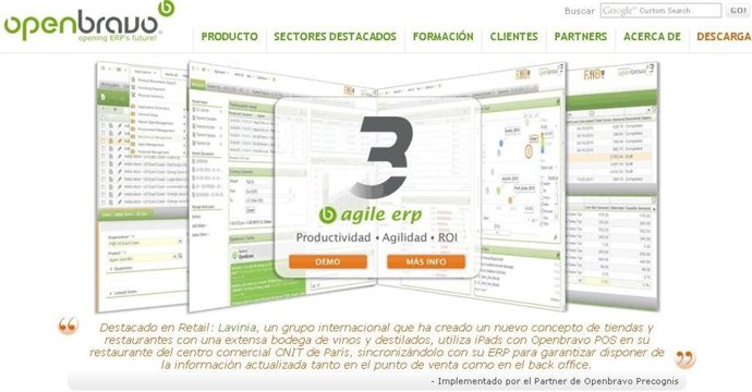 Página Web De Openbravo Por Openbravo 