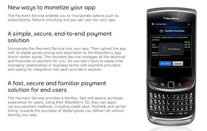 Blackberry Payment Service Por Blackberry 