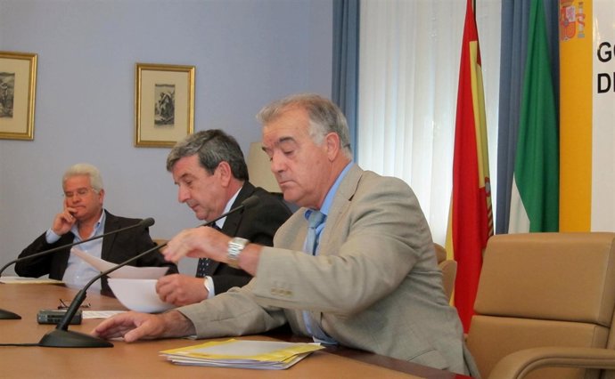 García Garrido Y El Subdelegado En Jaén, Fernando Calahorro.