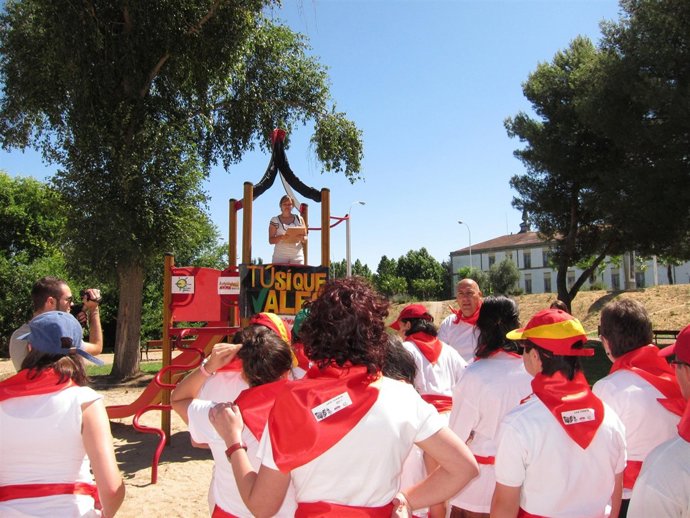 Acto De "Los Sanfermines Salmantinos" En Salamanca