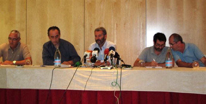 Los Máximos Responsables De ANPE, CCOO, CSIF, USTEA Y UGT, En Rueda De Prensa