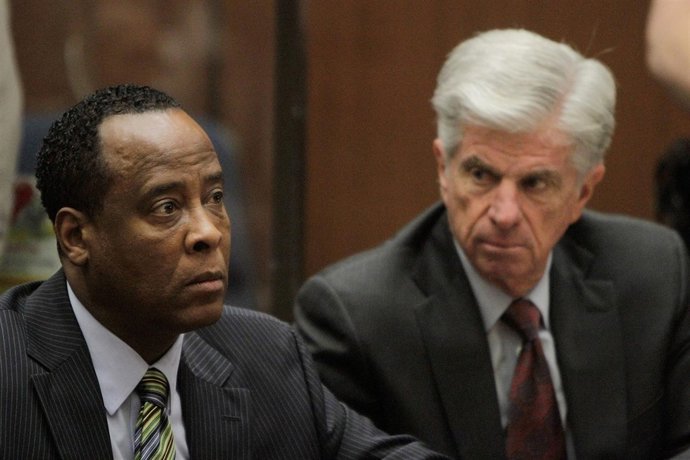 LOS ANGELES, CA - JANUARY 25:  Dr. Conrad Murray Appears In Court With Defense A