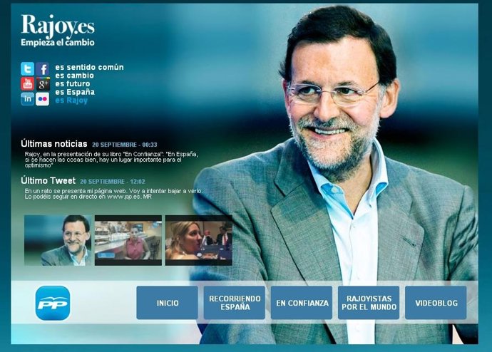 Nueva Web De Mariano Rajoy