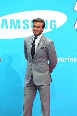 LONDON, ENGLAND - JUNE 13:  David Beckham Launches Samsung's London 2012 Campaig