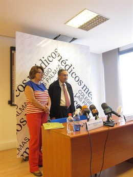 Presidenta Asociación Alzheimer En Canarias Y El Neurólogo Rafael Amador