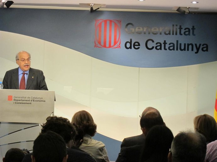 El Conseller De Economía Y Conocimiento, Andreu Mas-Colell