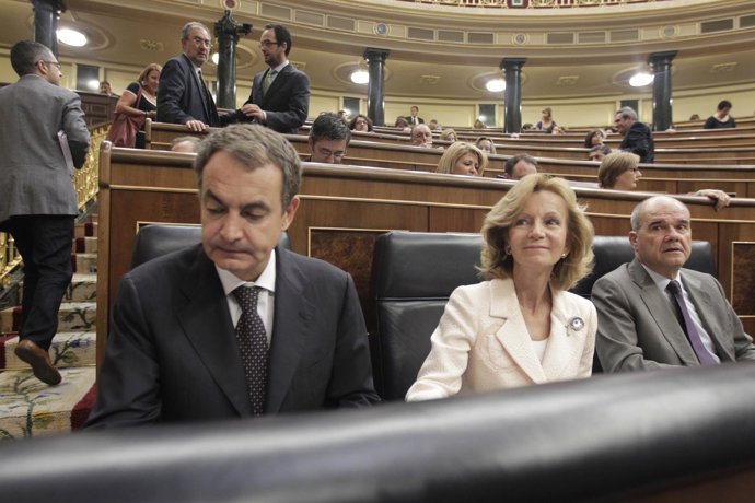 José Luis Rodríguez Zapatero, Presidente Del Gobierno, Con Elena Salgado