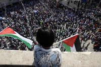 Miles de personas se manifiestan a favor del reconocimiento de Palestina en la ONU