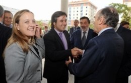 Las Autoridades En La Inauguración De La Residencia De Ecoplar