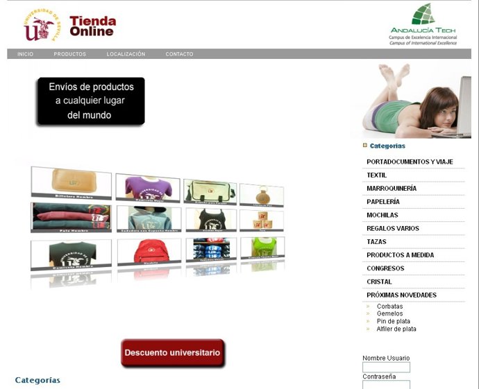 Tienda 'On-Line' De La Universidad De Sevilla