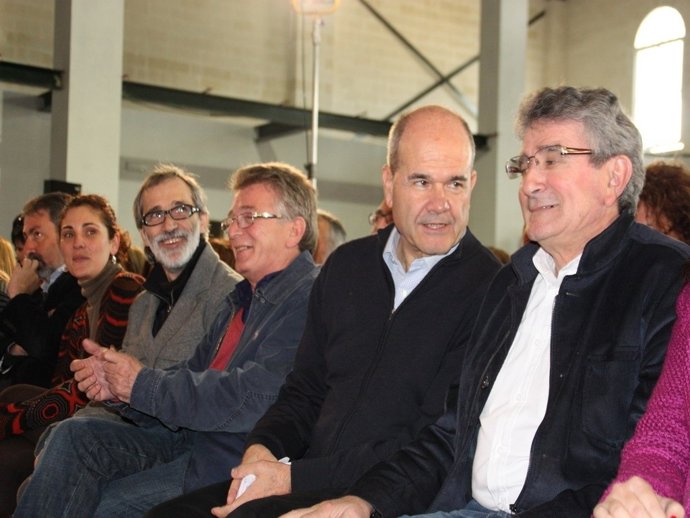 Manuel Chaves, junto a González Cabaña 