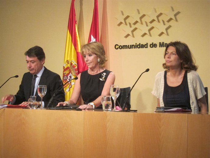 González, Aguirre Y Figar En Rueda De Prensa