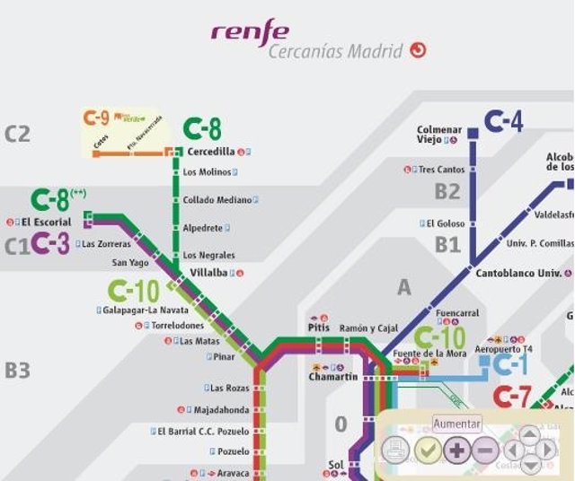 Ya está disponible en la web de Renfe el nuevo mapa de Cercanías con la