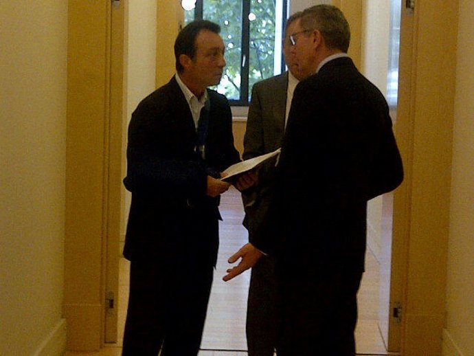 El Vicealcalde, Manuel Cobo, Y El Alcalde, Alberto Ruiz-Gallardón