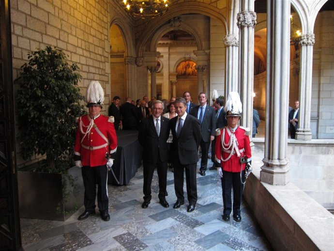 Joaquim Maria Puyal Y El Acalde De Barcelona, Xavier Trias