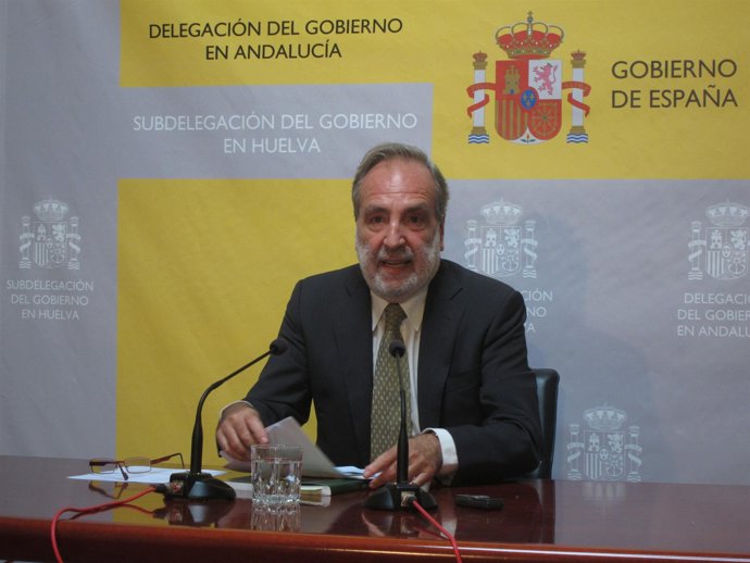 EL Subdelegado Del Gobierno En Huelva, Manuel Bago.