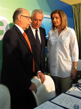 Javier Arenas, Hoy Junto A Cristóbal Montoro Y Fátima Báñez