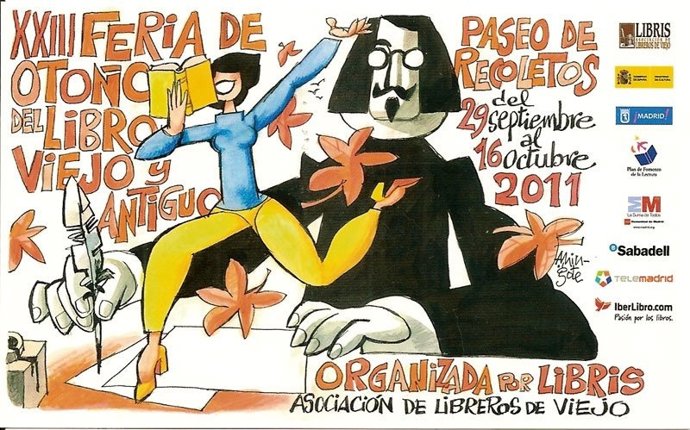 Cartel De La XXIII Feria Del Libro Viejo Y Antiguo De Madrid