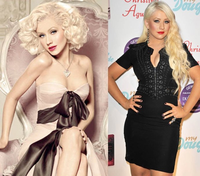 Montaje Looks De Christina Aguilera