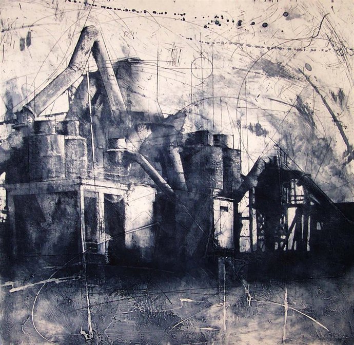 Obra Del Autor Wnceslao Robles Que Se Expone En El Taller Gravura